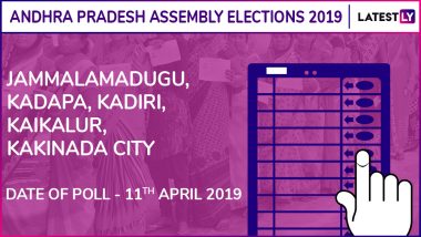 Jammalamadugu, Kadapa, Kadiri, Kaikalur, Kakinada City Assembly Elections 2019: Candidates, Poll Dates, Results Of Andhra Pradesh Vidhan Sabha Seats