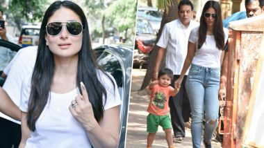 2019 Lok Sabha Elections: Taimur Ali Khan Joins Mom Kareena Kapoor Khan As She Heads Out to Vote in Mumbai (Watch Video)