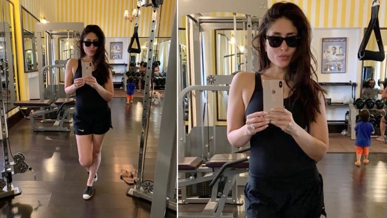 Taimur Ali Khan Photobombing Kareena Kapoor Khan's Hot Gym Selfie is Outright CUTE! (View Pic)