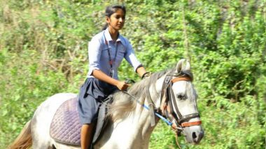 Kerala Girl CA Krishna Rides Horse En-Route to Class 10th Board Exam, Video Goes Viral