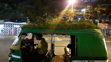 Beat The Heat! Kolkata Auto Driver Makes a Garden on Top of His Rickshaw to Give an Important Message