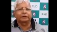RJD Chief Lalu Prasad Dubsmashes PM Modi&rsquo;s Rs 15 Lakh, &lsquo;Acche Din&rsquo; Promises; Watch Video