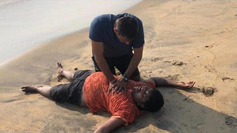 Naval Officer Lt Rahul Dalal Saves Drowning Man at Kerala's Vypin Beach, Wins Hearts on Twitter