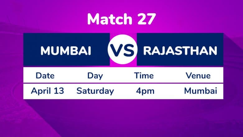 MI vs RR, IPL 2019 Match 27 Preview: Confident Mumbai Indians to Host Lacklustre Rajasthan Royals MI vs RR, IPL 2019 Match 27 Preview: Confident Mumbai Indians to Host Lacklustre Rajasthan Royals