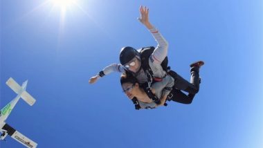 Mouni Roy's Skydiving Pictures Above Dubai's Palm Jumeirah is Every Adrenaline Junkie's Dream!-View Pics