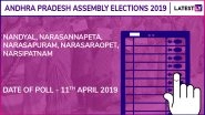Nandyal, Narasannapeta, Narasapuram, Narasaraopet, Narsipatnam Assembly Elections 2019: Candidates, Poll Dates, Results of Andhra Pradesh Vidhan Sabha Seats