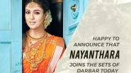 After Superstar Rajinikanth, Nayanthara Joins the Sets of Darbar Today &ndash; View Pics