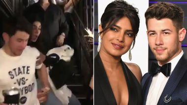 Priyanka Chopra Jonas Gets Saved From Tumbling Down the Stairs, Courtesy Hubby Nick Jonas (Watch Video)