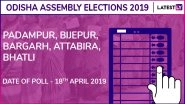 Padampur, Bijepur, Bargarh, Attabira, Bhatli Assembly Election Results 2019 in Odisha: Check List of Winning Candidates