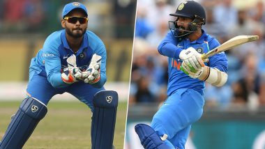 Rishabh Pant vs Dinesh Karthik in Team India for ICC World Cup 2019! Cricket World Cup Twitter Handle Runs a Poll on The Selection