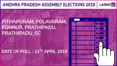 Pithapuram, Polavaram, Ponnur, Prathipadu, Prathipadu_SC Assembly Elections 2019: Candidates, Poll Dates, Results of Andhra Pradesh Vidhan Sabha Seats