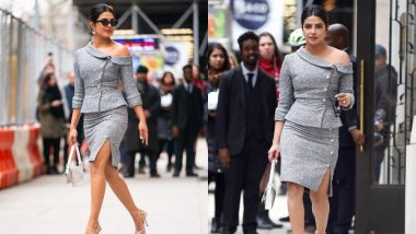 Priyanka Chopra's Grey Ralph And Russo Power Dress For Women in the World Summit Makes Her Look Drop Dead Gorgeous