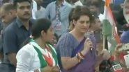 Priyanka Gandhi Takes Swipe at Narendra Modi at Ghaziabad Roadshow, Accuses PM of Distancing With People of Varanasi