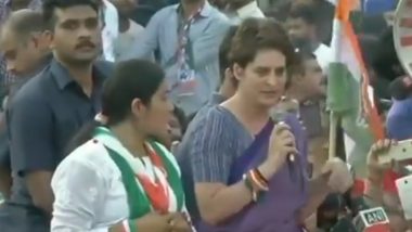 Priyanka Gandhi Takes Swipe at Narendra Modi at Ghaziabad Roadshow, Accuses PM of Distancing With People of Varanasi