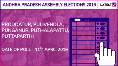 Proddatur, Pulivendla, Punganur, Puthalapattu, Puttaparthi Assembly Elections 2019 Results: Candidates, Names of Winning MLAs of Andhra Pradesh Vidhan Sabha Seats