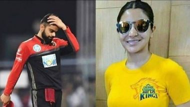 New RCB Meme Shows Anushka Sharma Wearing Chennai Super Kings Jersey and an Upset Virat Kohli! View Pics