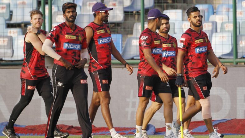 Kolkata Knight Riders Sweat it Out in the Nets Ahead of Their IPL 2021 Game Against Sunrisers Hyderabad (See Pics)