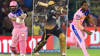 KKR vs RR, IPL 2019 Match 43, Key Players: Ajinkya Rahane, Andre Russell, Jofra Archer and Other Cricketers to Watch Out for at Eden Garden Stadium