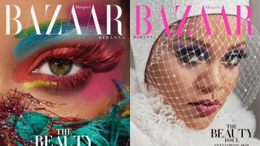 Rihanna Wears Bold Makeup And Flaunts Flawless Skin On The Beauty Issue of Harper's Bazaar Magazine - View Pics