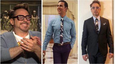 Akshay Kumar Apes Robert Downey Jr.’s Statement Givenchy Tie Look, Asks ‘Who Wore It Better?’