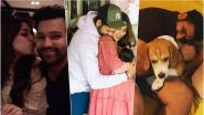 Happy Birthday, Rohit Sharma! Family Photos of Indian Cricketer With Wife Ritika and Daughter Samaira Are So Adorable