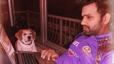 Mumbai Indians Captain Rohit Sharma Shares Cute Picture of His Pet Dog on National Pet Day 2019