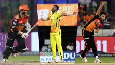 SRH vs CSK, IPL 2019 Match 33, Key Players: David Warner to Deepak Chahar to Bhuvneshwar Kumar, These Cricketers Are to Watch Out for at Rajiv Gandhi International Stadium