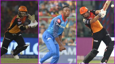 SRH vs DC, IPL 2019 Match 30, Key Players: David Warner to Kagiso Rabada to Jonny Bairstow, These Cricketers Are to Watch Out for at Rajiv Gandhi Stadium in Hyderabad