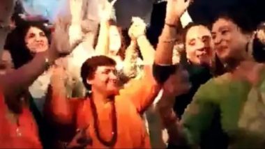 Sadhvi Pragya Singh Thakur Seen Dancing on a Sindhi Song in Bhopal With Other Women, Watch Video