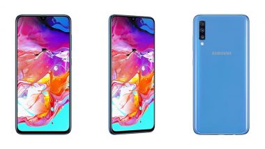 Samsung Galaxy A70 Smartphone With Super AMOLED Display & Snapdragon 675 SoC Launched; Priced in India at Rs 28,990