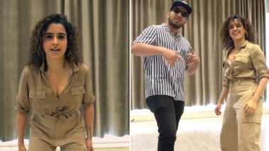 Sanya Malhotra's Latest Dance Video With Rapper Naezy on Aafat Wapas Has Made the Internet Go 'Bohot Hard!'