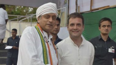 Shashi Tharoor Campaigns Day After Injury, Earns Rahul Gandhi's Praise