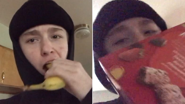 'Shell On Challenge,' The Latest Dangerous Social Media Trend Where Teens Eat Food With Packaging and Shells (Watch Video)