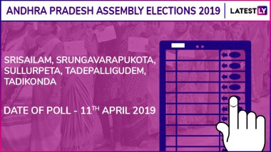 Srisailam, Srungavarapukota, Sullurpeta, Tadepalligudem, Tadikonda Assembly Elections 2019 Results: Candidates, Names of Winning MLAs of Andhra Pradesh Vidhan Sabha Seats