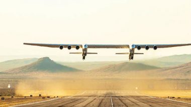Stratolaunch: World's Largest Aircraft by Aerospace, Takes Off its First Flight (Watch Video)