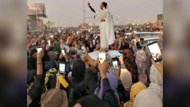Nubian Queen: Viral Pic of Woman Leading Anti-Government Dissent in Sudan Becomes a Historic Symbol of the Protest