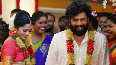 Newly Married Couple Sunny Wayne and Renjini Kunju Thank Everyone for Their Wishes and Blessings! See Pic