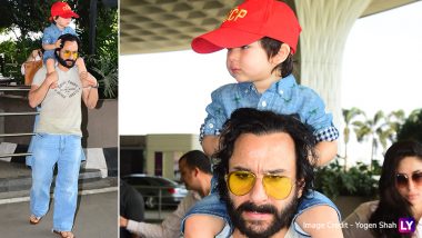 Taimur Ali Khan Is In No Mood To Smile Despite Looking Super-Cool in That Red Cap! (View Pics)