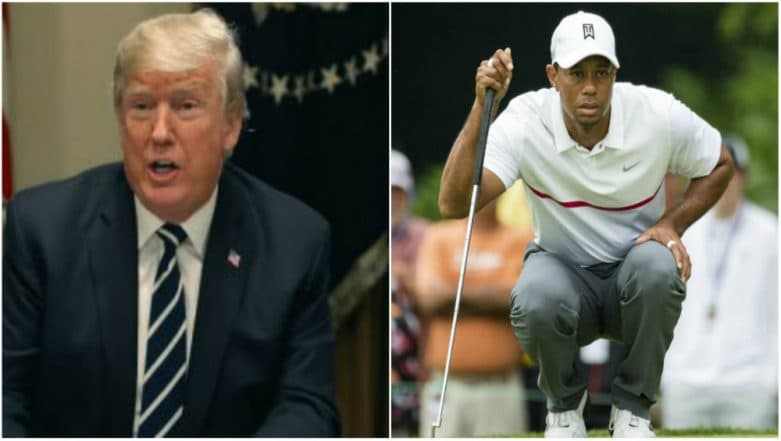 Donald Trump Announces Presidential Medal of Freedom For Golfer Tiger Woods After He Win Fifth Masters Title Donald Trump Announces Presidential Medal of Freedom For Golfer Tiger Woods After He Win Fifth Masters Title