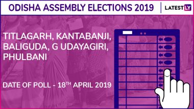 Titlagarh, Kantabanji, Baliguda-Erasama, G Udayagiri, Phulbani Assembly Elections 2019 Results in Odisha: BJD Wins 4 Seats, Congress 1