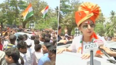 Lok Sabha Elections 2019: Urmila Matondkar Files Nomination As Congress Candidate From Mumbai North Constituency, Conducts Road Show; View Pics