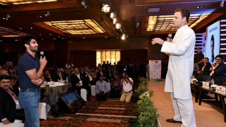 Boxer Vijender Singh Joins Congress, Thanks Rahul and Priyanka Gandhi for the Responsibility Boxer Vijender Singh Joins Congress, Thanks Rahul and Priyanka Gandhi for the Responsibility