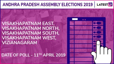 Visakhapatnam East, Visakhapatnam North, Visakhapatnam South, Visakhapatnam West, Vizianagaram Assembly Elections 2019 Results: Candidates, Names of Winning MLAs of Andhra Pradesh Vidhan Sabha Seats