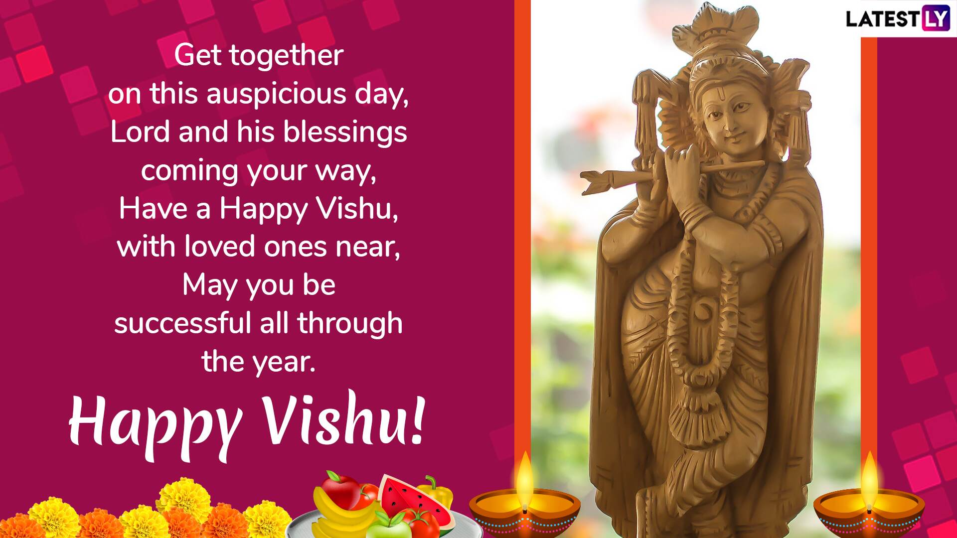 Vishu 2019 Greetings WhatsApp Stickers GIF Images 