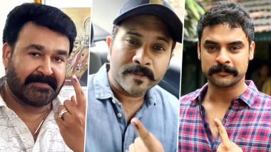 Lok Sabha Election 2019 Phase 3: Mohanlal, Aju Varghese, Tovino Thomas and Others Cast Their Vote in Kerala (View Pics)