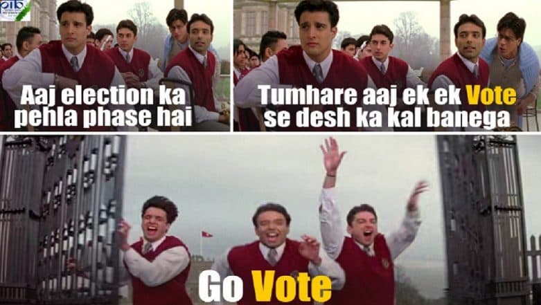 Lok Sabha Elections 2019: Govt Uses Stills From Shah Rukh Khan-Starrer ‘Mohabbatein’ to Promote Voting Lok Sabha Elections 2019: Govt Uses Stills From Shah Rukh Khan-Starrer ‘Mohabbatein’ to Promote Voting