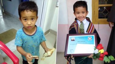 Mizoram Boy, Derek C Lachhanhima Receives Award for Taking Chicken to Hospital With All the Money He Had, After Mistakenly Running Over the Bird (View Pic)