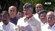 Lok Sabha Elections 2019: N Chandrababu Naidu Visits EC to Complain EVM Malfunctioning