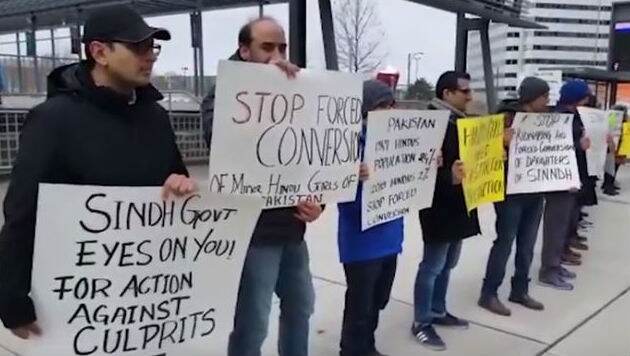 Canada: Sindhi Community Protests in Mississauga Against Forced Conversions of Hindu Girls in Pakistan Canada: Sindhi Community Protests in Mississauga Against Forced Conversions of Hindu Girls in Pakistan