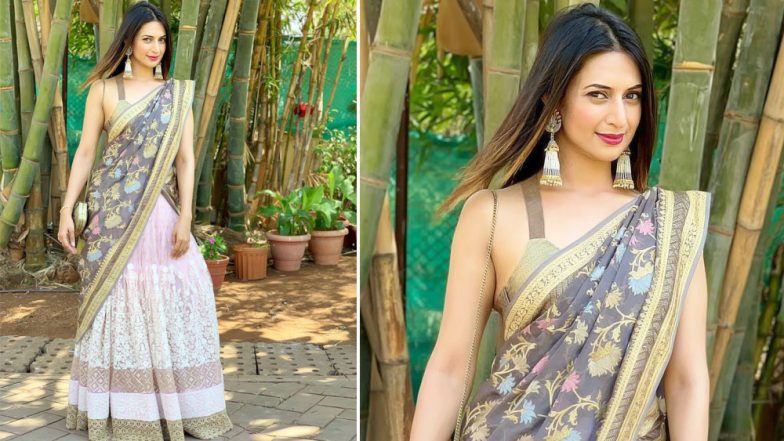 Divyanka Tripathi Dahiya’s Pastel Pink Lehenga Is Just Perfect for Summer Weddings! (View Pic)